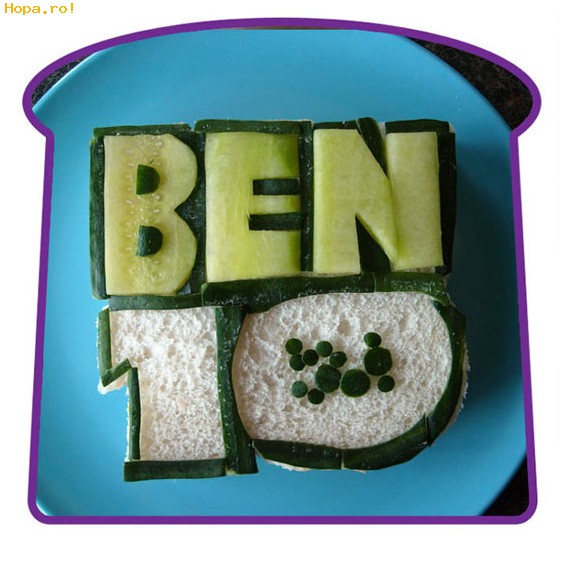 Ciudate - Ben 10 din paine si castravete