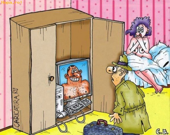 Caricaturi - Si nu este blonda !