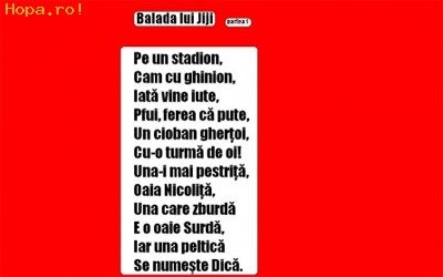 Din Romania - Balada lu Jiji numaru 1