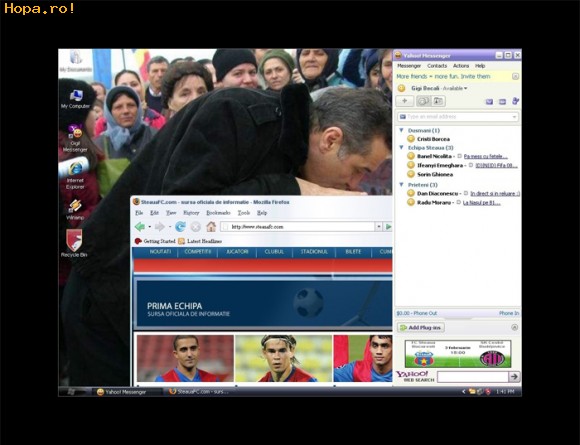Din Romania -  Gigi Becali's Desktop