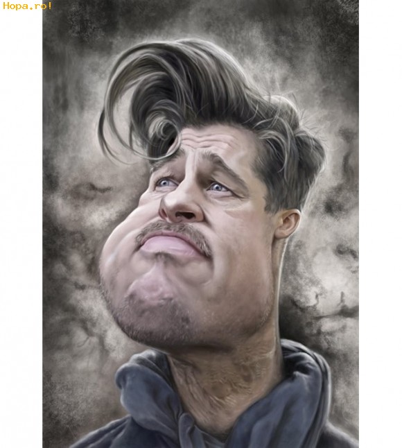 Caricaturi de personaje - Brad Pitt