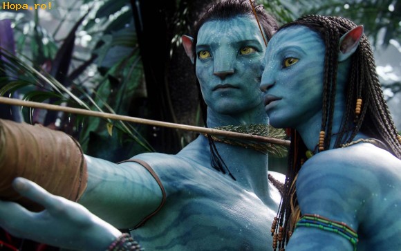 Celebritati - Jake Sully (Sam Worthington) si  Neytiri  (Zoe Saldana)