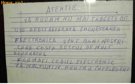 Anunturi - Luati aminte de anunt
