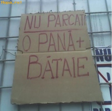 Din Romania - Parcarile la noi...incearca!:))