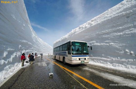 Diverse - Soseaua spre muntele Tateyama Kurobe (Japonia)  - prin zapada