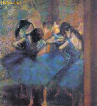 Artistice - Degas - Balerine in albastru