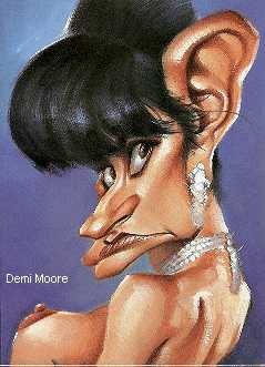 Caricaturi de personaje - Demmi Moore