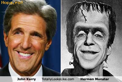 Celebritati - Asemanare: John Kerry si Herman Monster