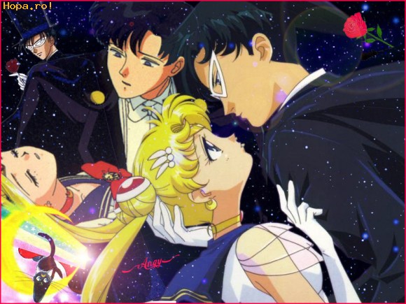 Desene animate - Tuxedo Mask si Sailor Moon