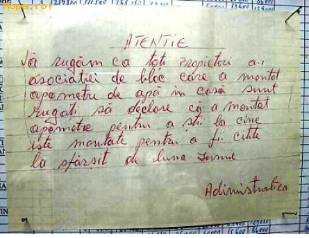 Anunturi - Sa tineti cont de anunt