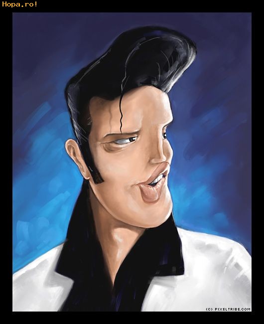 Caricaturi de personaje - Elvis Presley