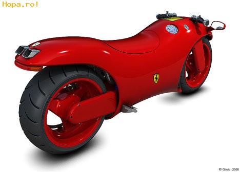 Gadgets - Prima motocicleta Ferrari