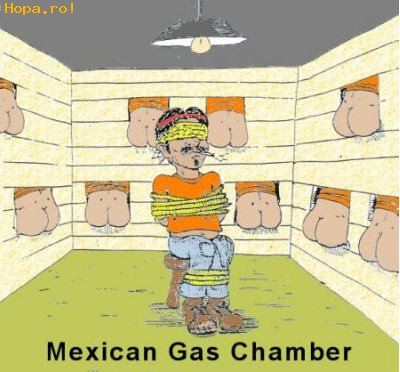 Caricaturi - Camera de gazare mexicana