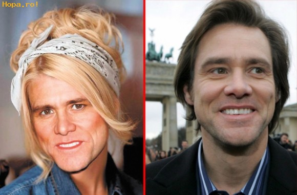 Celebritati - Asa ar arata Jim Carrey daca ar fi femeie