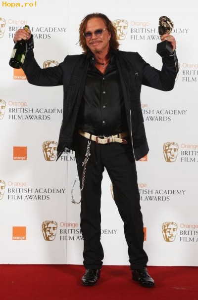 Celebritati - Premiile Bafta 2009 - Mickey Rourke