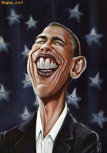 Caricaturi de personaje - Obama