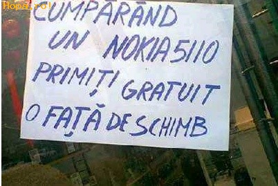 Anunturi - O fata de schimb