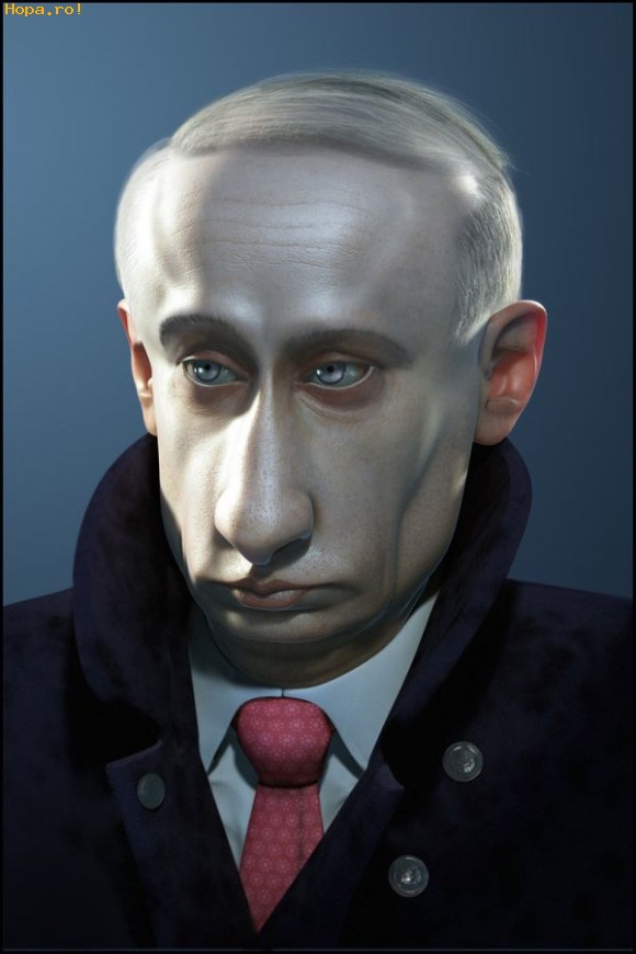Caricaturi de personaje - Vladimir Vladimirovici Putin 