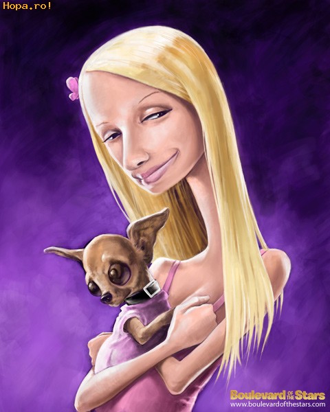 Caricaturi de personaje - Paris Hilton