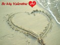Valentines Day - Hear on the beach sand